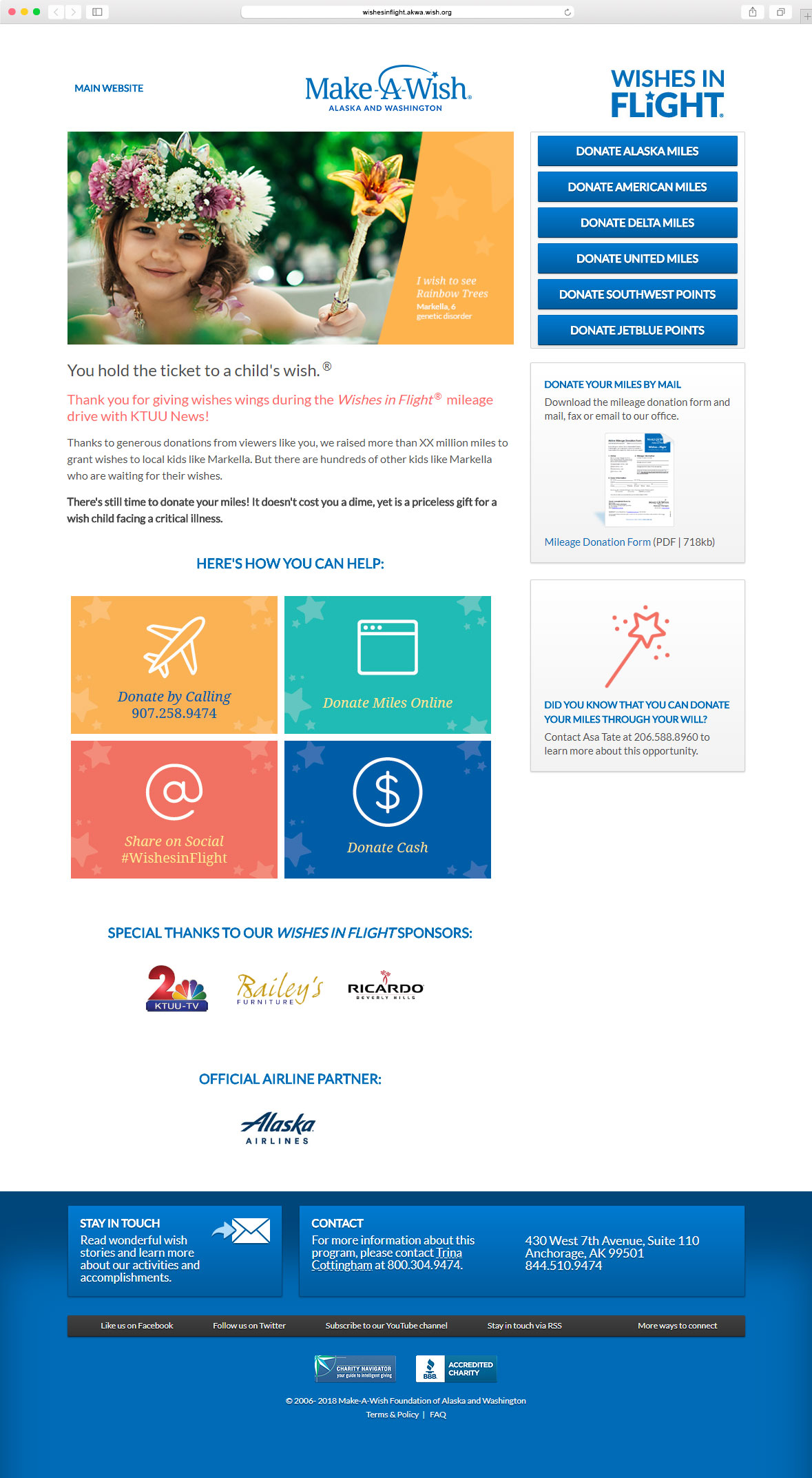 Screen of the Prototype Landing Page mockup featuring hero banner, text, calls-to-action, sponsor logos.